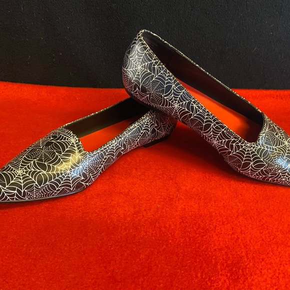 Strangecult STRANGECVLT Shoes - Strangecult Spiderweb Dagger Ballet Flats
